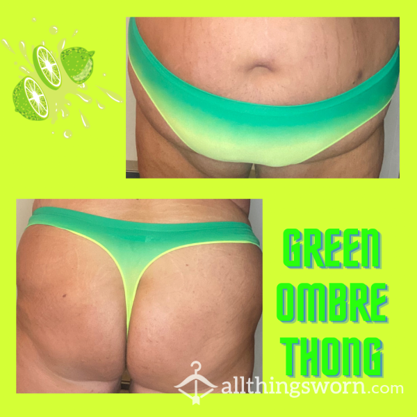 Green Ombré Thong