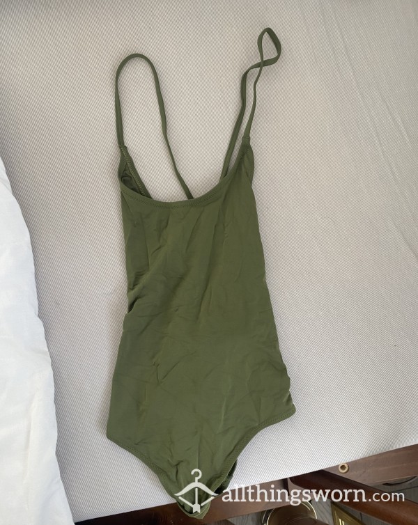 Green One Piece Swimsuit 💚🌴🍃