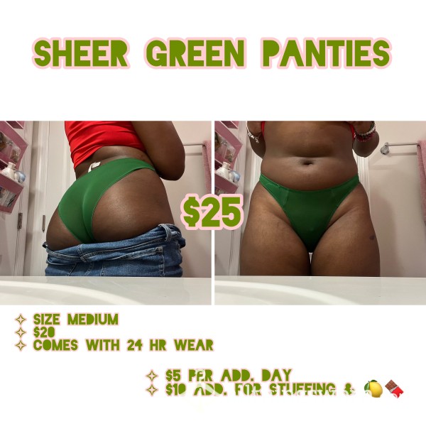 Green Sheer Panties