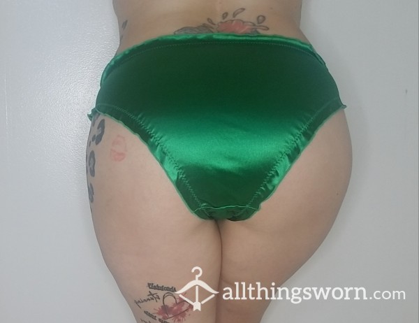 Green Silk Panties