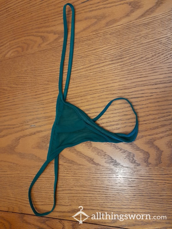 Green String Thong UK Size 20 🔥