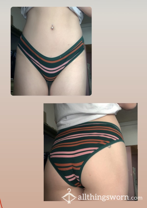 Green Striped Panties