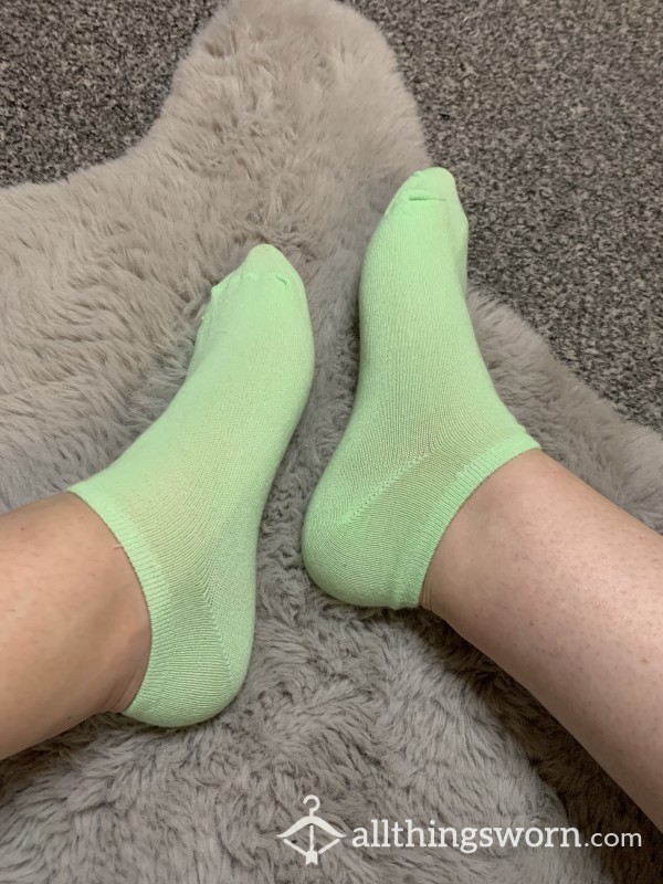 Green Trainer Socks