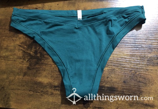 Green VS Pink Thong Medium - Includes US Shipping & 24 Hr Wear - Custom Wear