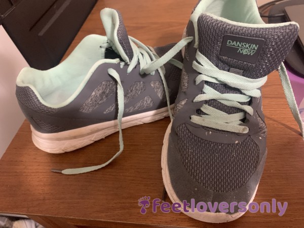 Size 8.5 Grey And Light Green Painter Sneakers