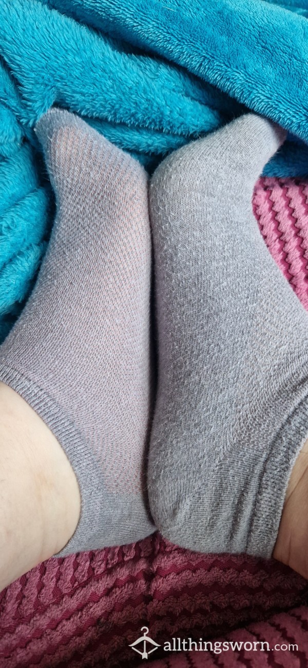 Grey Ankle Socks 24 Hour Wear