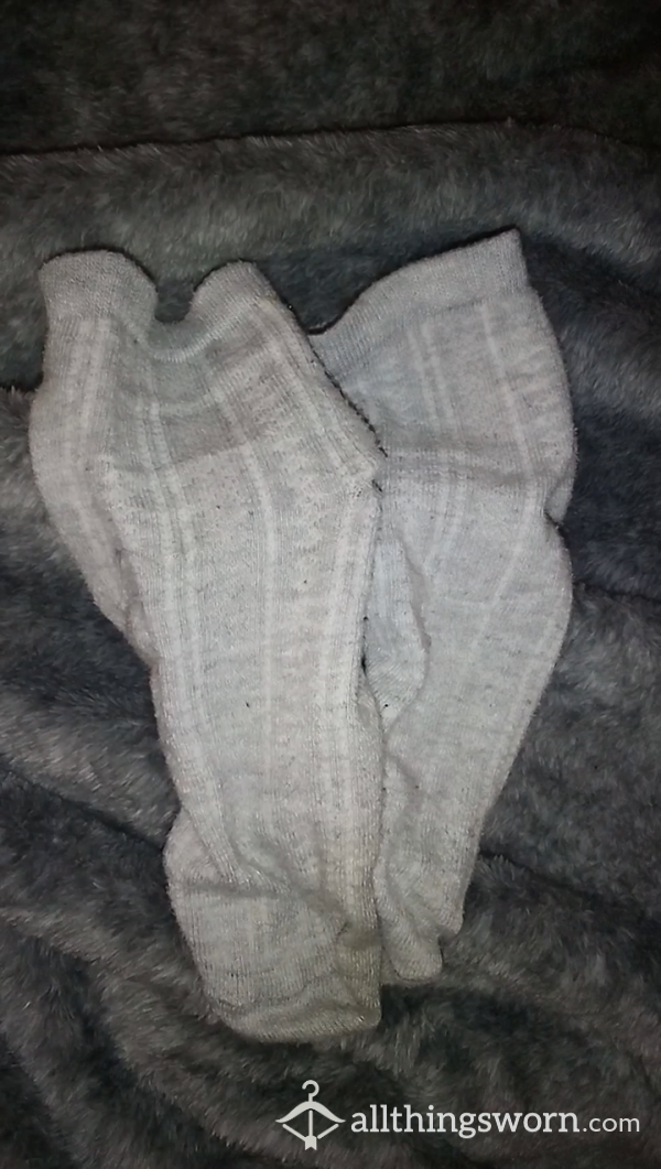 Grey Ankle Socks