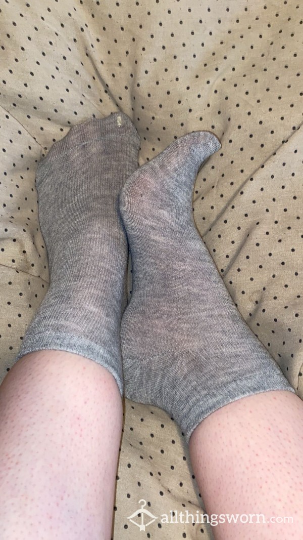 Grey Ankle Socks