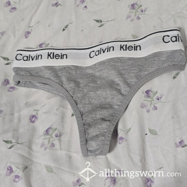 Grey Calvin Klein Thong