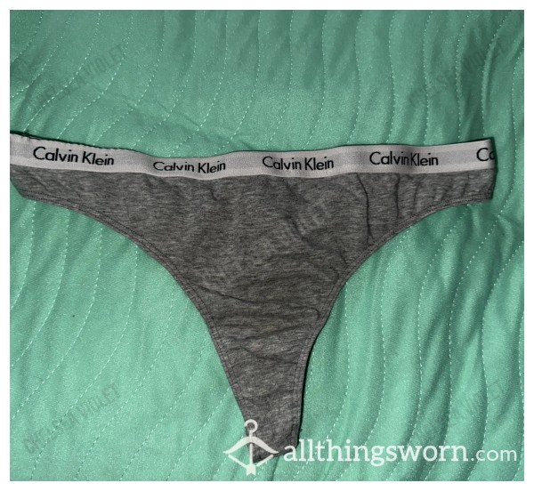 Grey Calvin Klein Thong