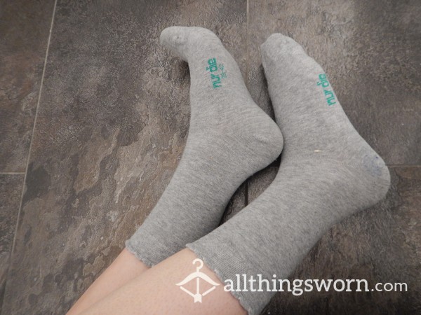 Grey Cotton Socks- 48h Wear