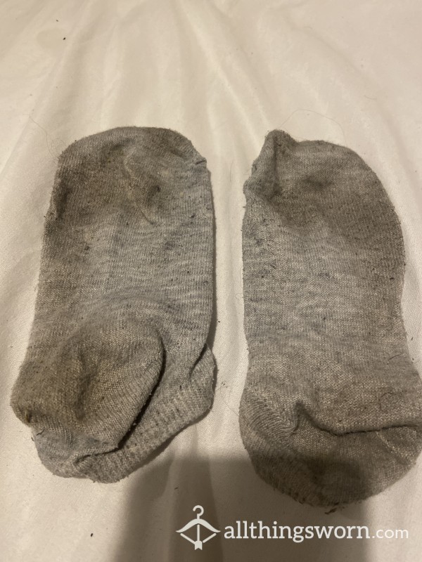 Grey Dirty Rank Smelly Trainer Socks