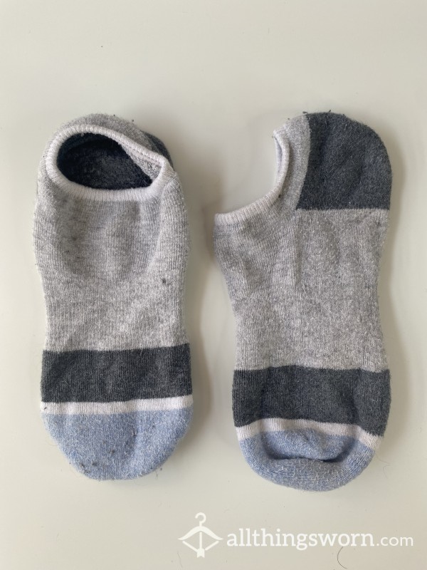 Grey Low Trainer Socks