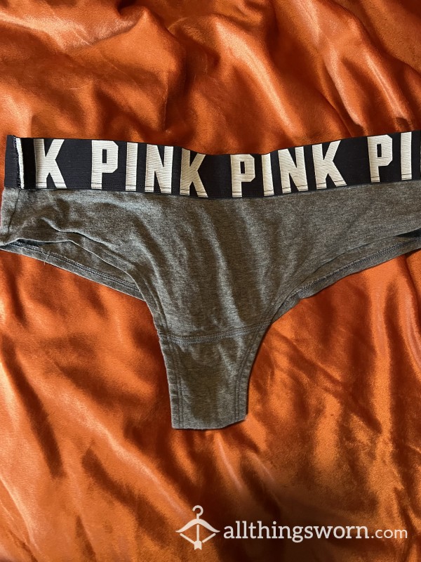 Grey “pink” Cheeky Panty