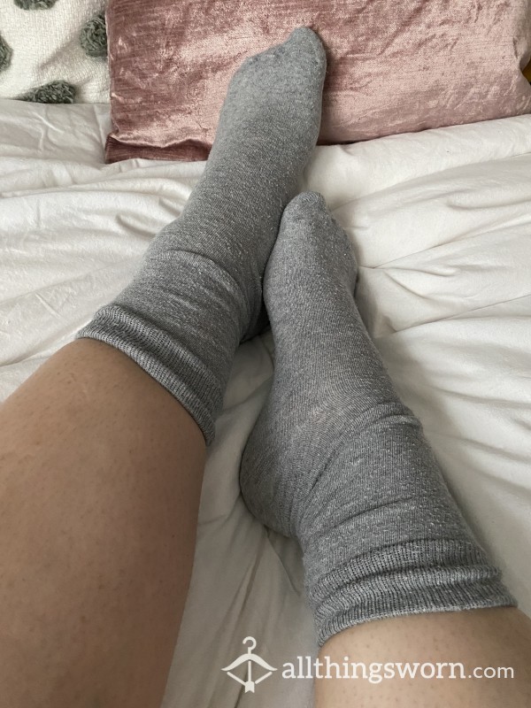 Grey Soft Wellworn Mens Socks