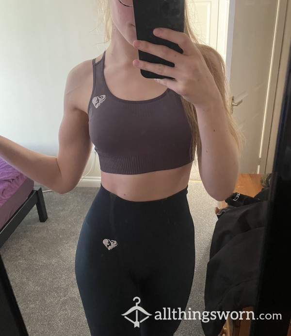 Grey Sports Bra. Will Wear For 2 Hours Of Martial Arts Training (already Has A Very Sweaty Smell From Years Of Use) 💦 Free UK Shipping. International Shipping Available