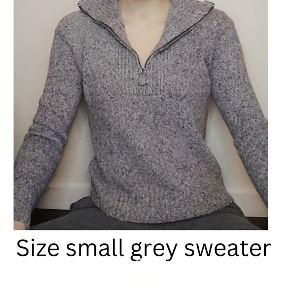 GREY SWEATER, SIZE SMALL