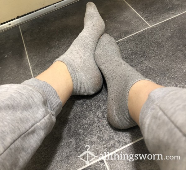 Grey Sweaty Well Worn Socks 😝