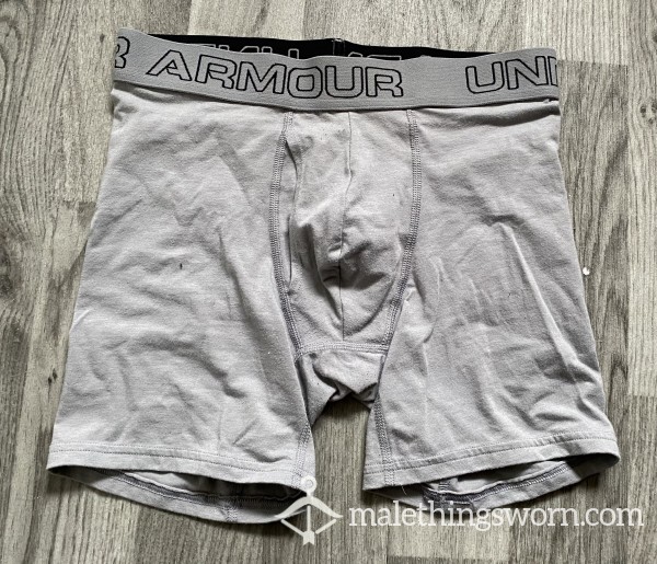 Grey Under Armour Boxers