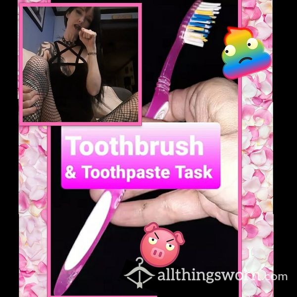 Gross Toothbrush And Toothpaste Task