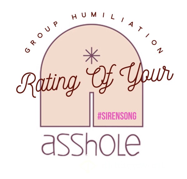 🧜🏼‍♀️#SirenSong Group Humiliation Booty Hole Rating🍑