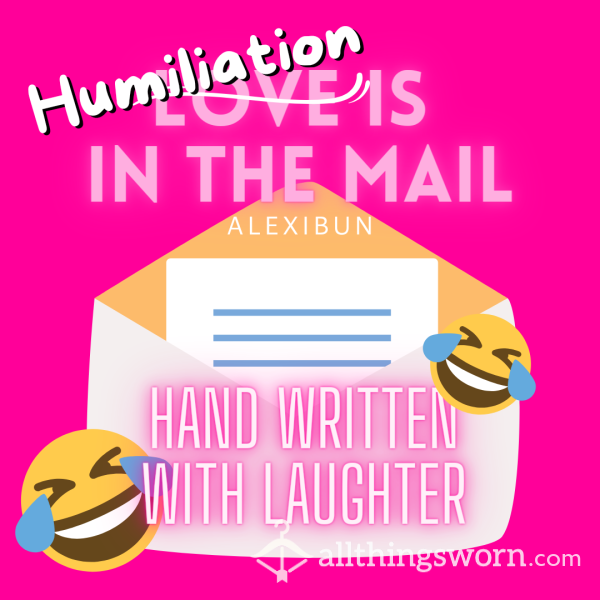 Group Humiliation By Letter!  International Shipping Included