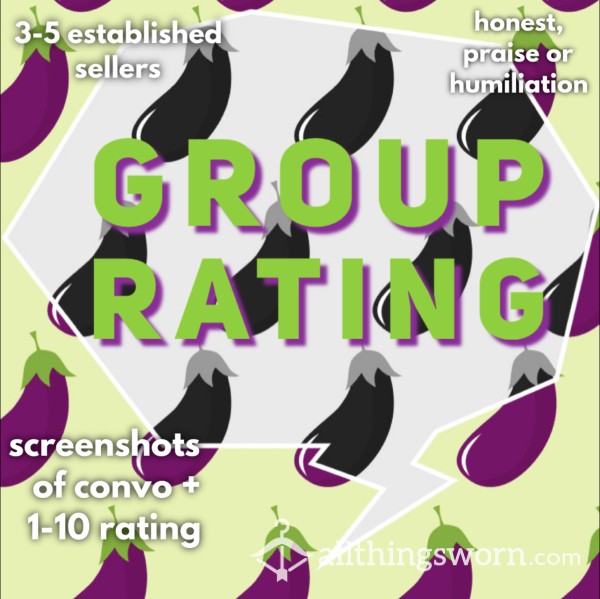 🍆 Group Rating 🍆 3-5 Established Sellers 🍆 See What We Say In Our Group Chat