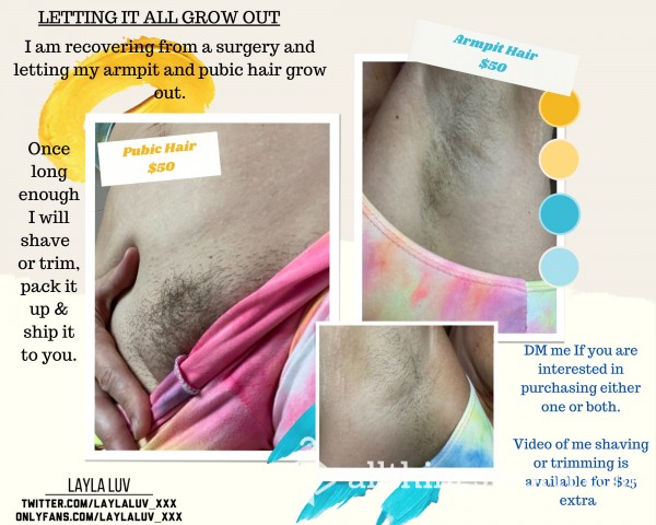 Growing Out My Armpit, Pussy, & Leg Hair After Surgery