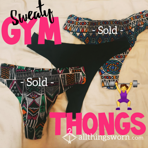SWEATY Gym Thongs 🥵