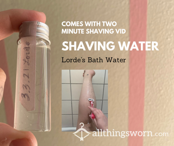Hairy Shaving Bath Water