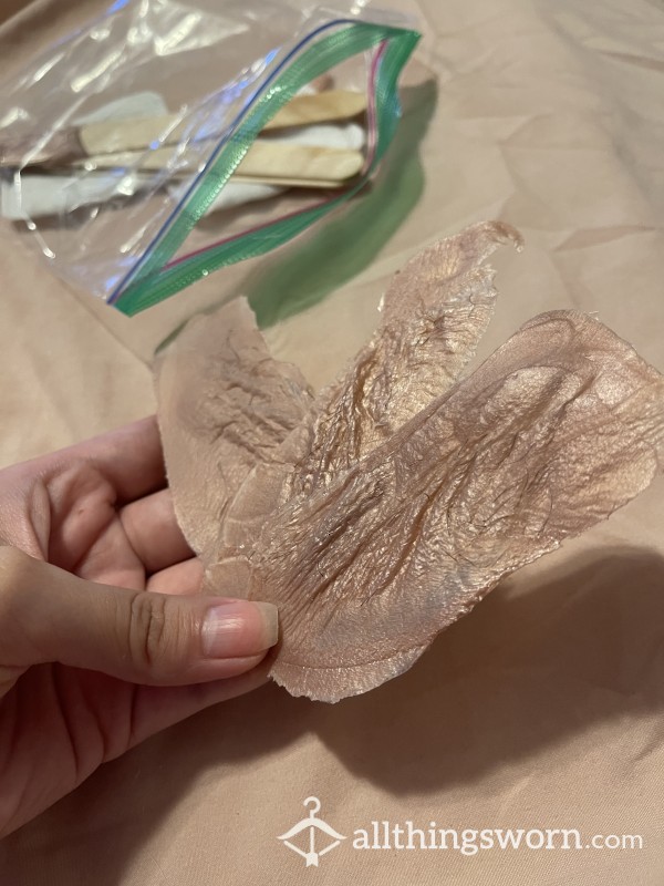 Hairy Used Armpit Wax Strips