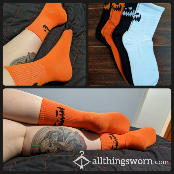 Halloween Crew Socks 🎃 24 Hr Wear, Free Shipping US