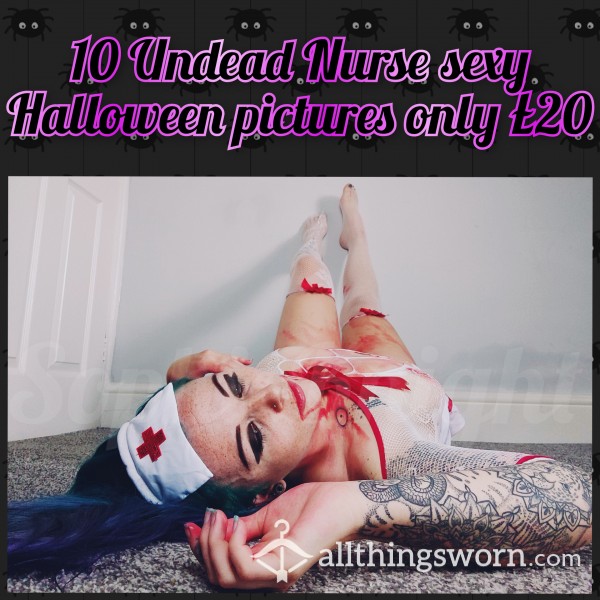 HALLOWEEN EXCLUSIVE CONTENT: Sexy Undead Nurse Photo Set
