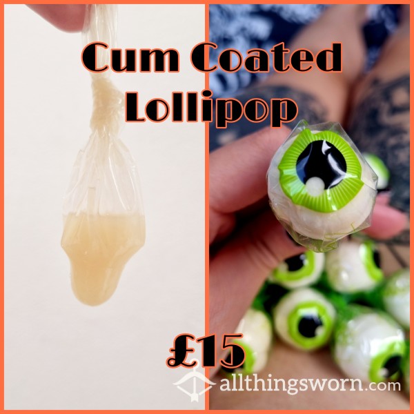 Halloween 🎃 Special Lollipop Coated In Cum Condom