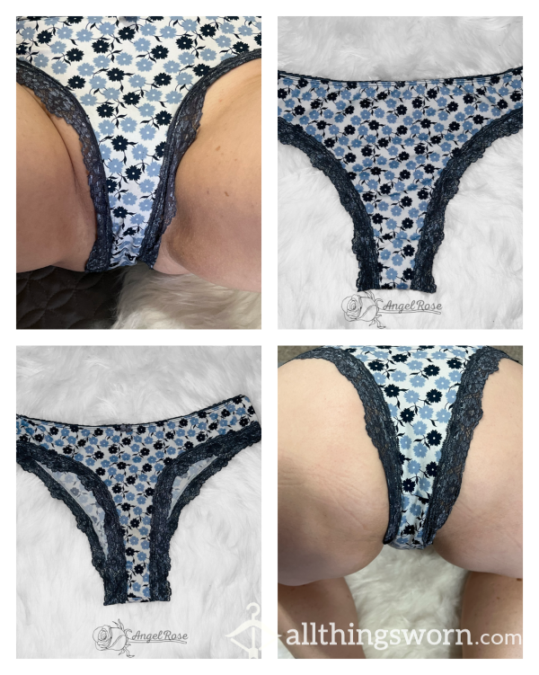 Hanes Floral Lace Trimmed Hipster Panty