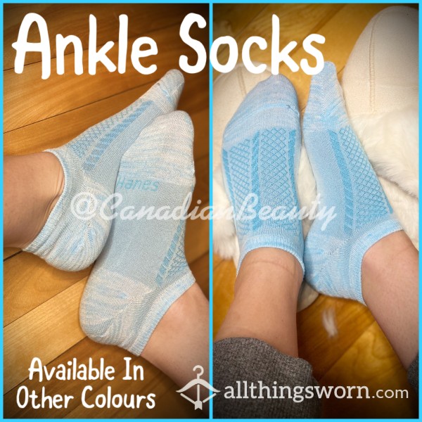Light Blue Ankle Socks