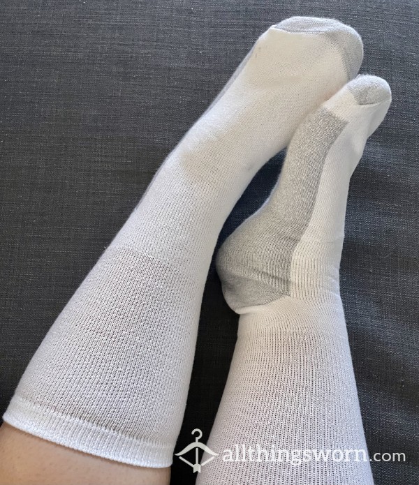 Hanes Men Tall White Socks