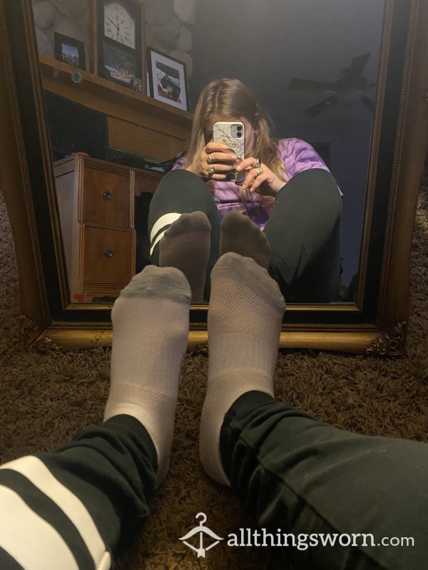 Hanes White Ankle Socks