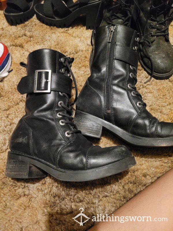 Harley Davidson Worn Out Boots