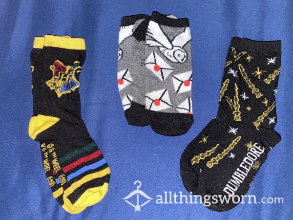 ✨HARRY POTTER SOCK SET (3 Pairs For 1 Price)✨