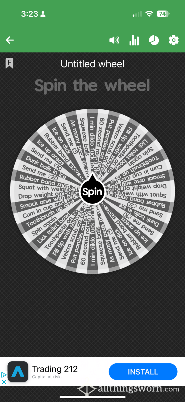 Harsh Only For The Brave Spin The Wheel