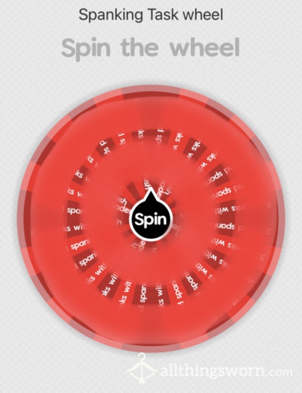 Spanking Punishment Wheel 🔴🔴😈