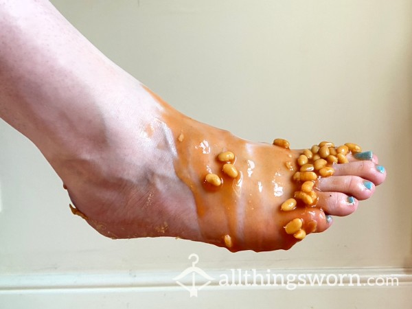 Having Fun In Beans With My Feet
