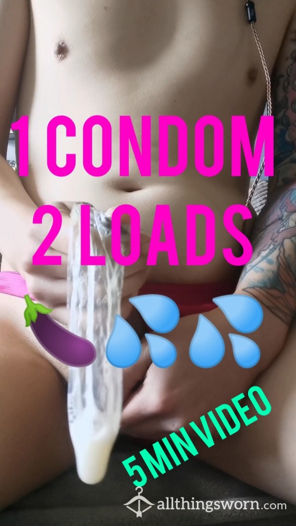 Hear My Voice While I Fill This Condom - 5 Min Video
