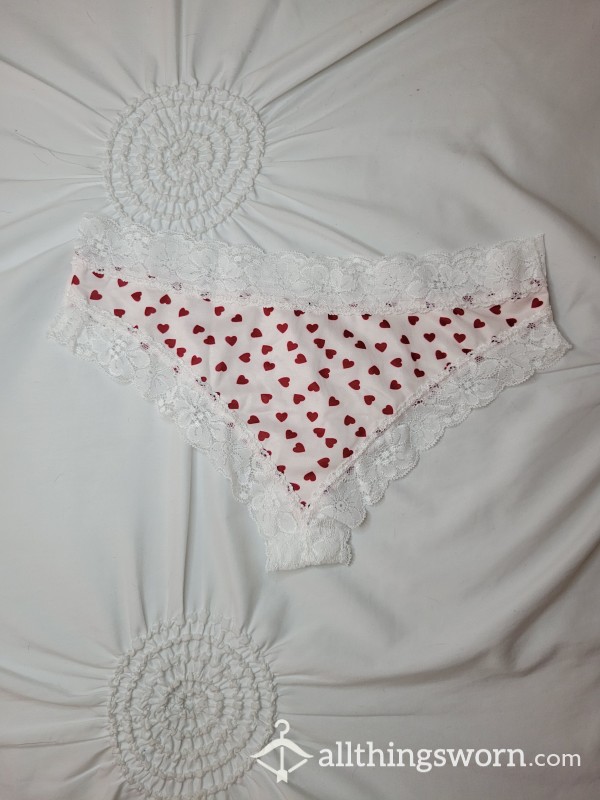 Heart Print Cheeky Panties