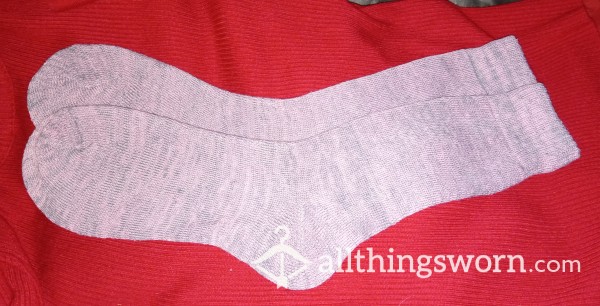 Heathered Pink Thin Boot Socks.  2 Days Of Wear Included.