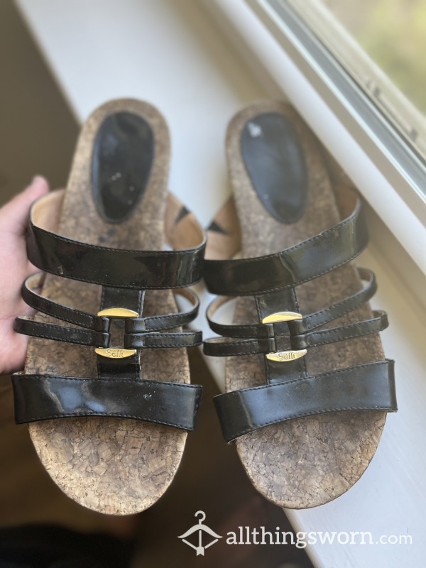 Heavily Imprinted Sandals! 4 Years Worn!