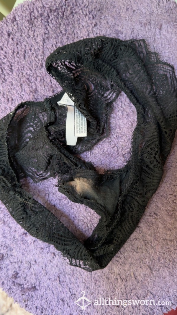 Heavily Used Lingerie Thong!