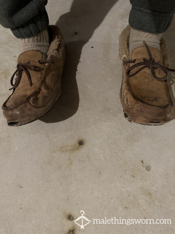 Heavily Worn 5+ Year Old Moccasins