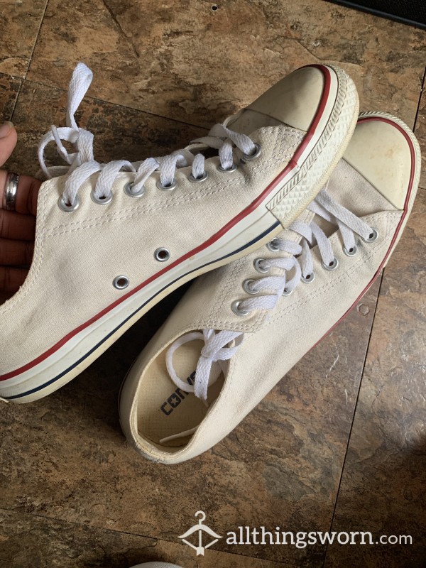 Heavily Worn Converse Shoes